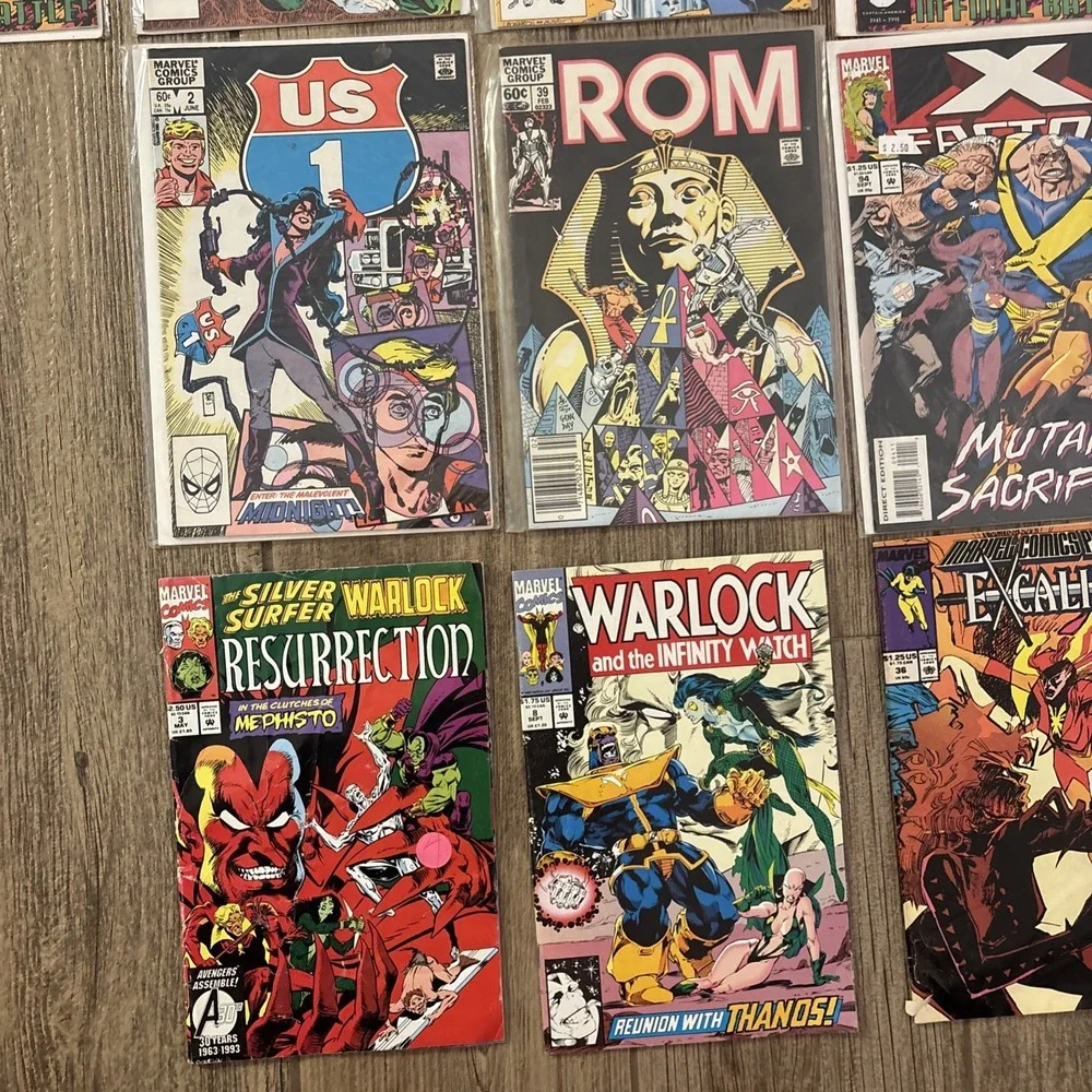 Marvel comics lot, vintage x 17. 13 In Sleeves